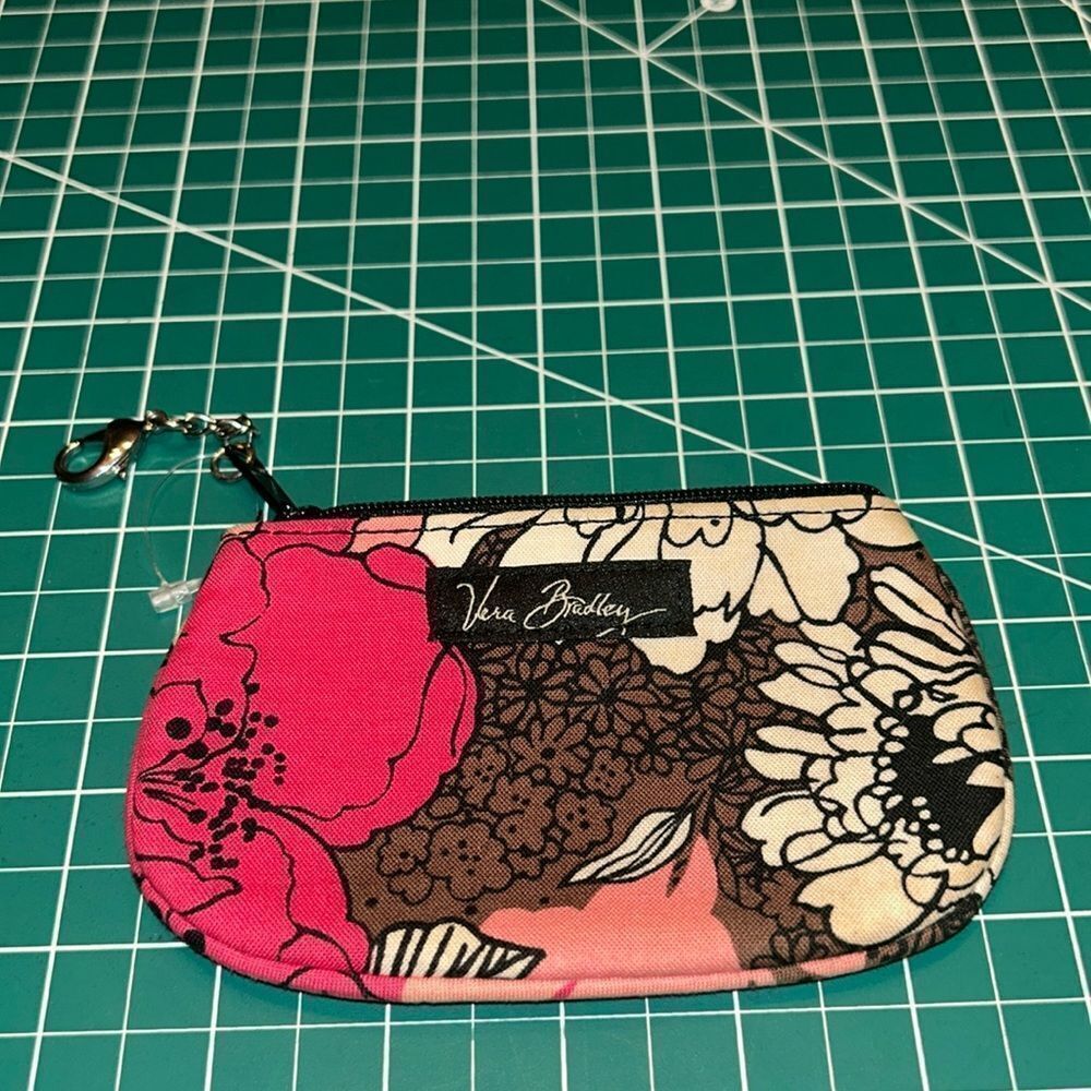 Vera Bradley petal Pink Zip ID Card Change Purse